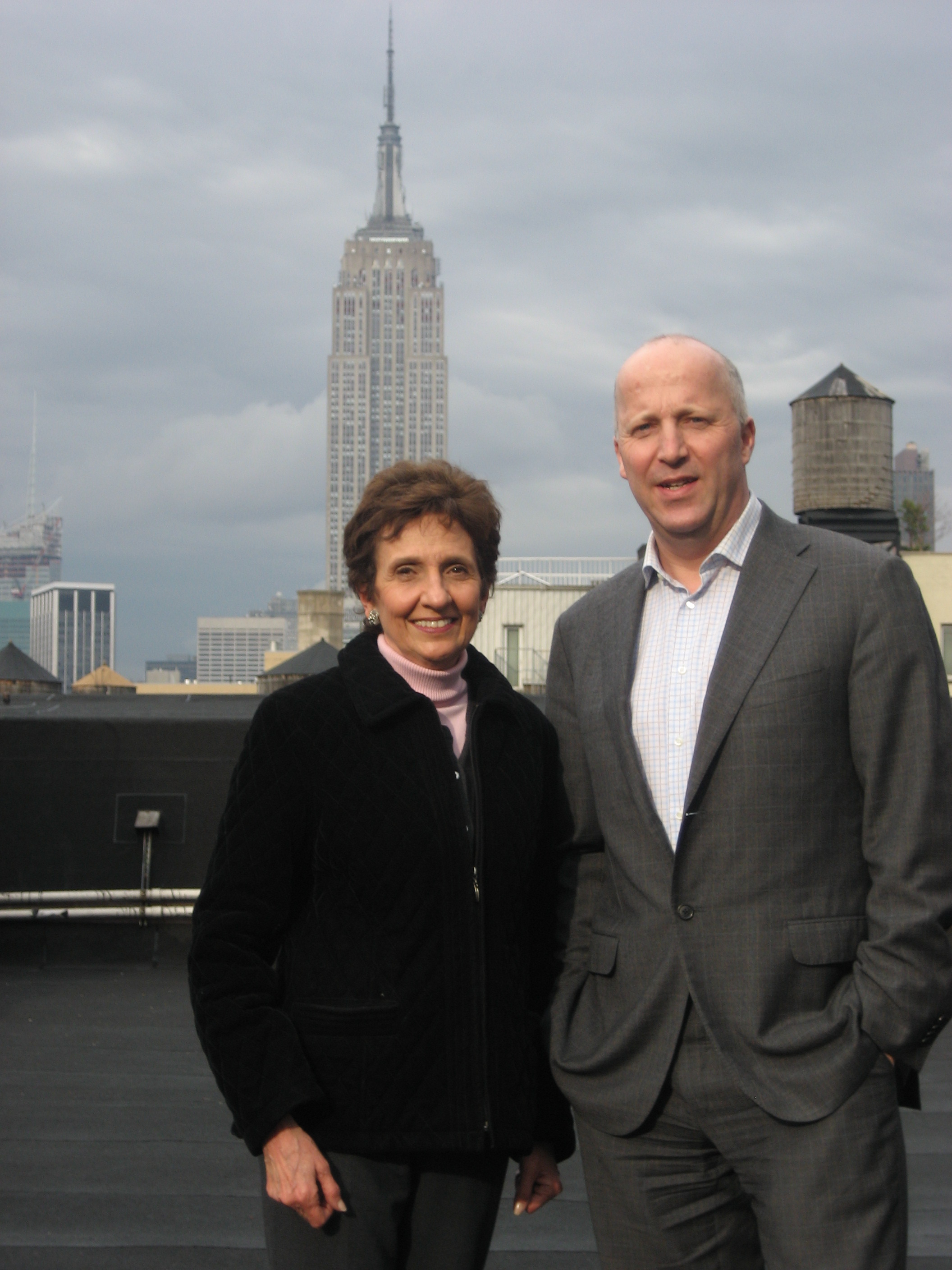 Angela Haines en Gert Tetteroo op Fifth Avenue